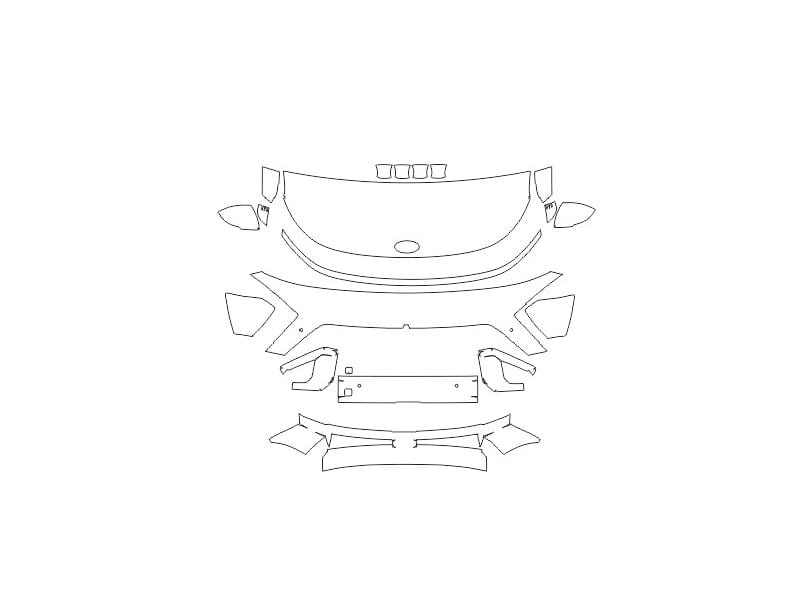 Formatki PPF do karoserii Hyundai Kona (2023) Limited – zestaw