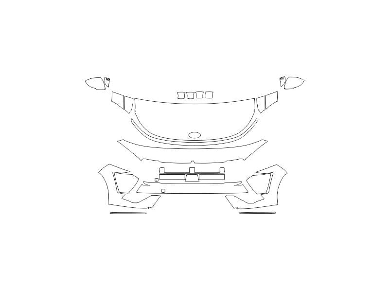 Formatki PPF do karoserii Hyundai Kona (2023) N-Line – zestaw