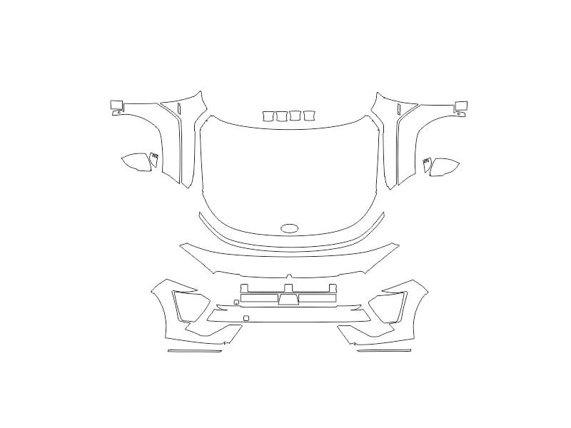 Formatki PPF do karoserii Hyundai Kona (2023) N-Line – zestaw