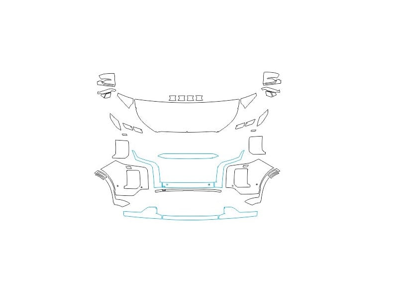 Formatki PPF do karoserii Hyundai Palisade (2022) Calligraphy – zestaw