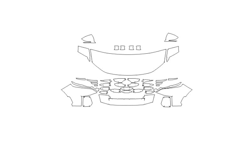 Formatki PPF do karoserii Hyundai Santa Cruz (2022) – zestaw