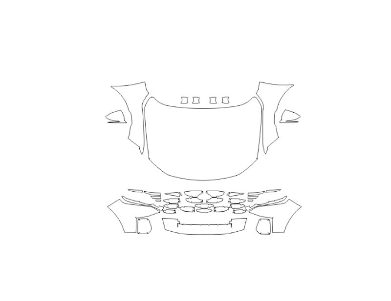 Formatki PPF do karoserii Hyundai Santa Cruz (2023) XRT – zestaw
