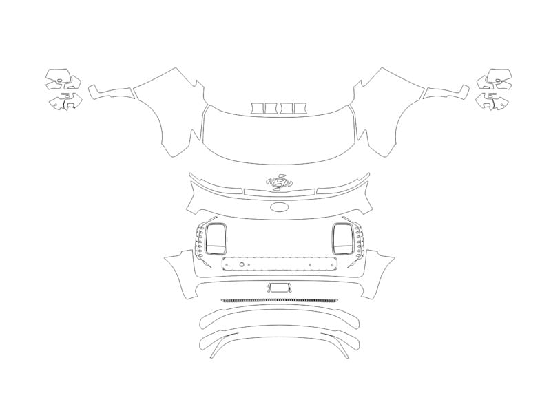 Formatki PPF do karoserii Hyundai Staria (2022) – zestaw