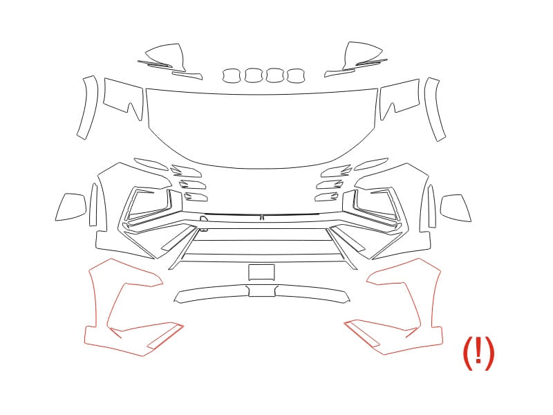 Formatki PPF do karoserii Hyundai Tucson (2025) N-Line – zestaw