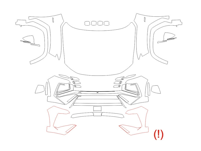 Formatki PPF do karoserii Hyundai Tucson (2025) N-Line – zestaw