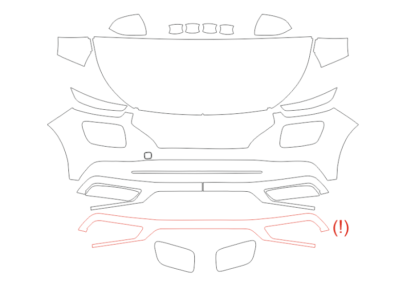 Formatki PPF do karoserii Hyundai Venue (2020) – zestaw