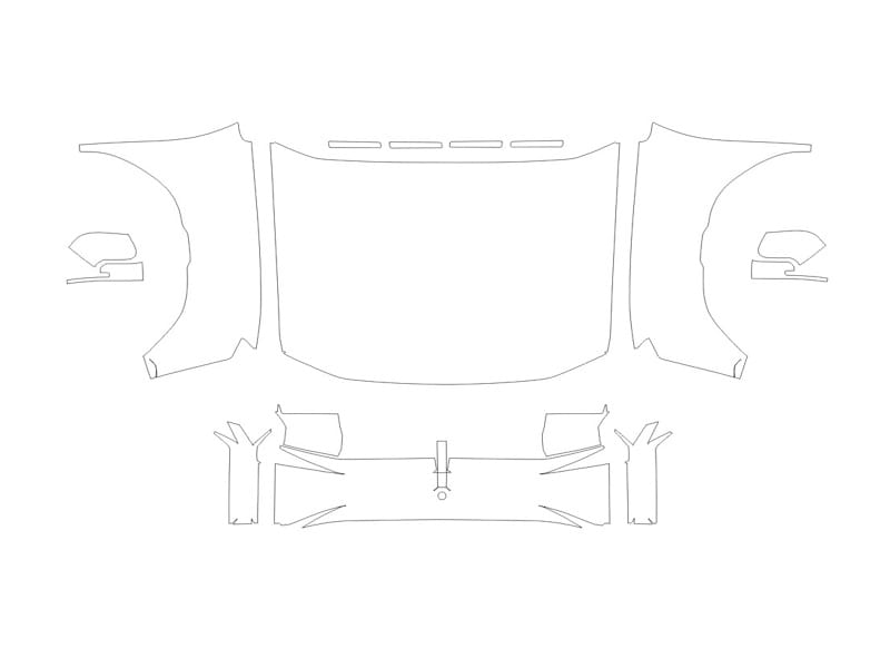 Formatki PPF do karoserii iCar 03 (2024) – zestaw