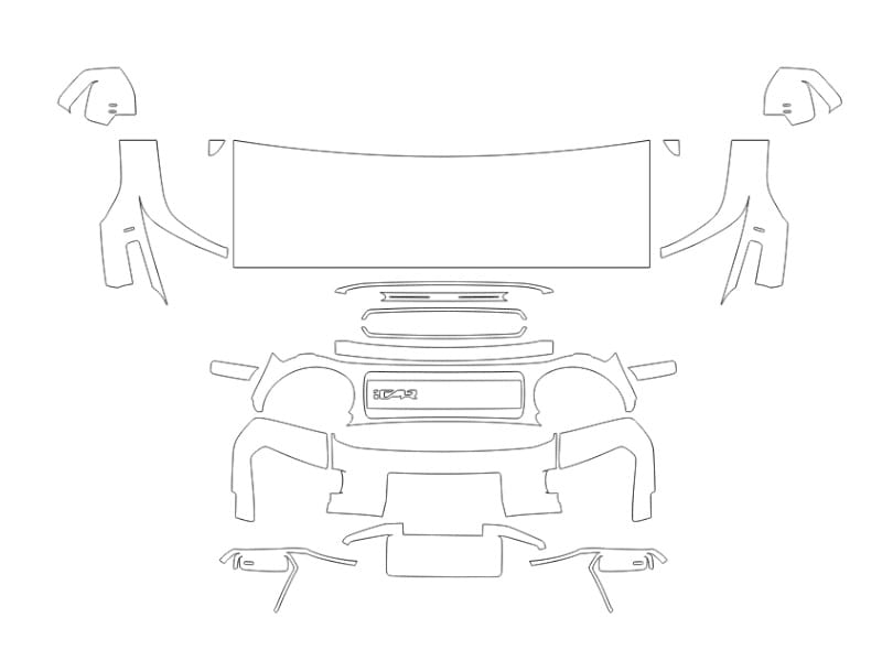 Formatki PPF do karoserii iCar V23 (2025) – zestaw