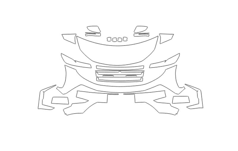 Formatki PPF do karoserii Jac JS6 (2022) – zestaw
