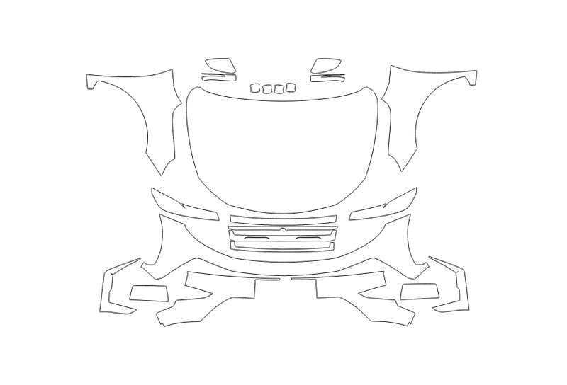 Formatki PPF do karoserii Jac JS6 (2022) – zestaw