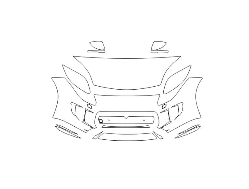 Formatki PPF do karoserii Jaguar F-Type (2014) R Coupe – zestaw