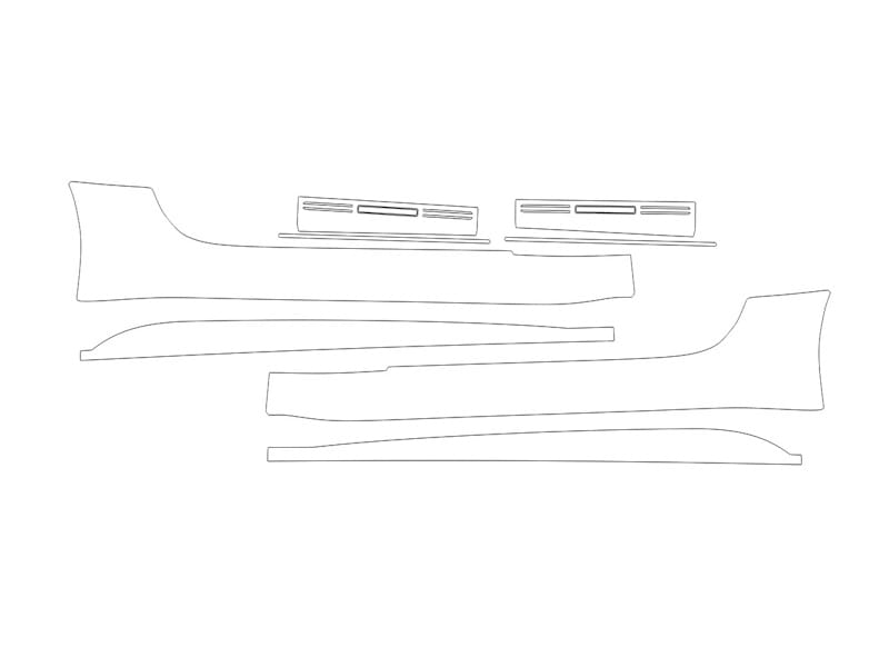 Formatki PPF do karoserii Jaguar F-Type (2024) R Coupe – zestaw