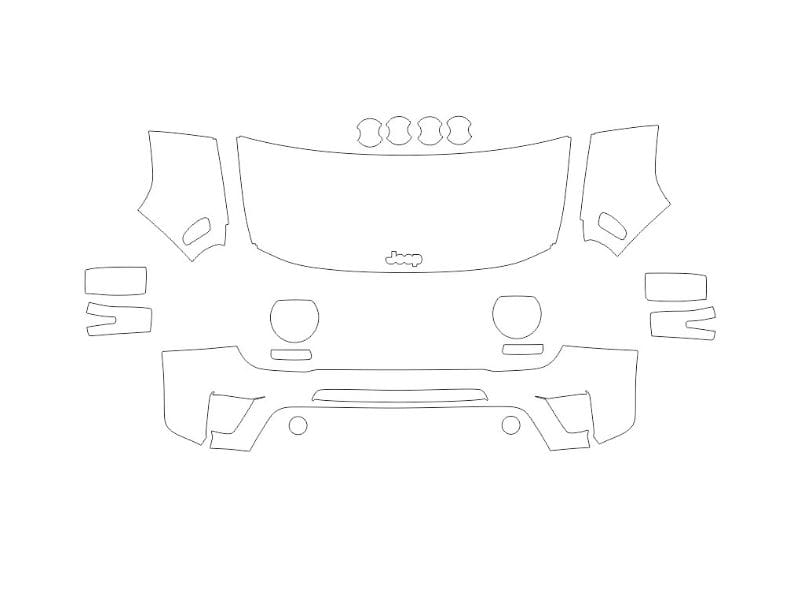 Formatki PPF do karoserii Jeep Renegade (2019) – zestaw
