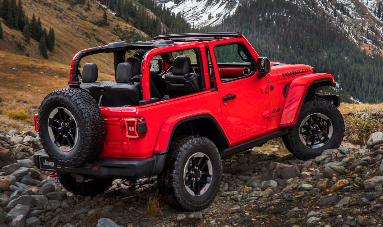 Formatki PPF do karoserii Jeep Wrangler (2018) Rubicon 2-Doors – zestaw