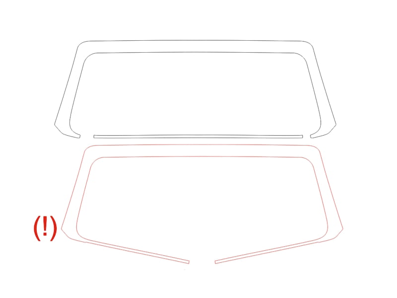 Formatki PPF do karoserii Jeep Wrangler (2023) Sahara 4 doors – zestaw
