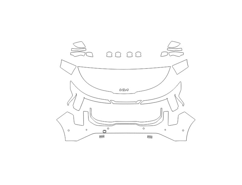 Formatki PPF do karoserii Kia Carnival (2025) – zestaw
