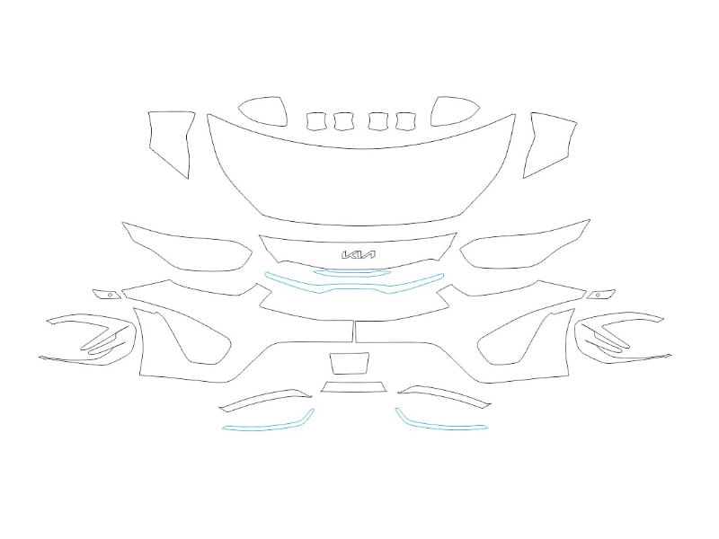 Formatki PPF do karoserii Kia Ceed (2021) GT-Line – zestaw