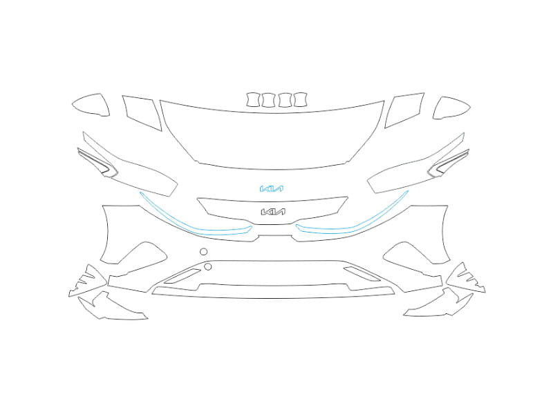 Formatki PPF do karoserii Kia Cerato (2021) – zestaw