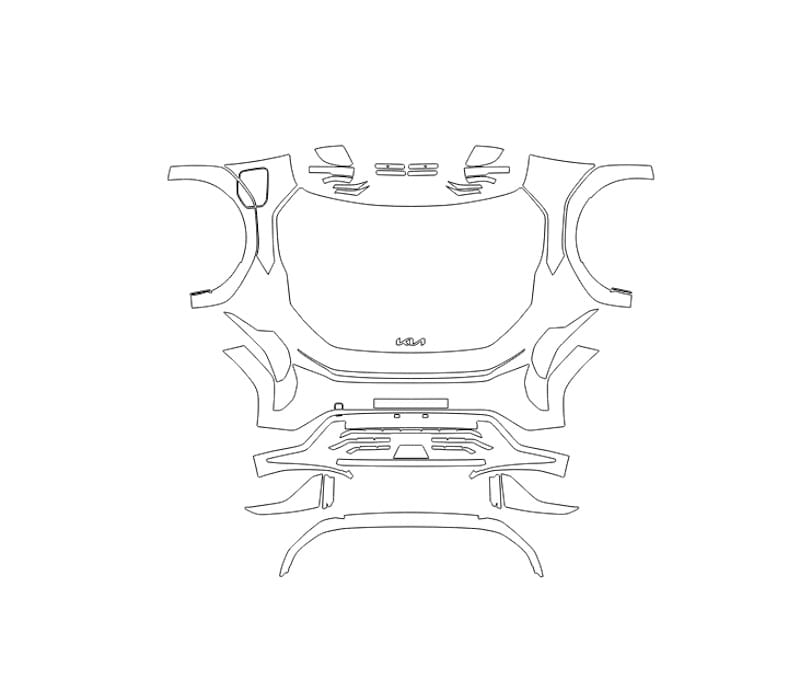 Formatki PPF do karoserii Kia EV4 (2026) Gt-Line – zestaw