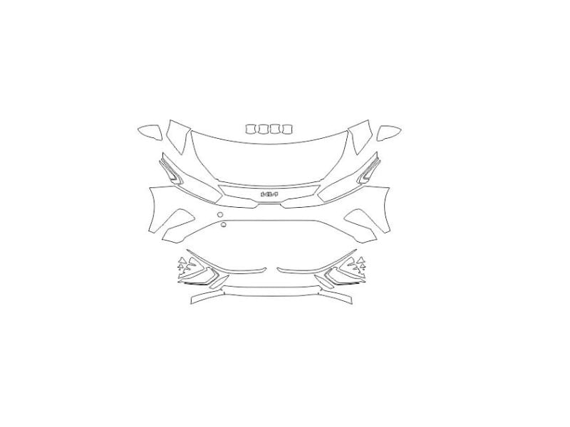 Formatki PPF do karoserii Kia Forte (2022) GT – zestaw