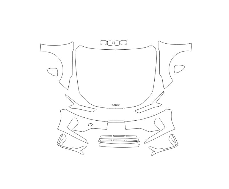 Formatki PPF do karoserii Kia K5 (2020) china – zestaw