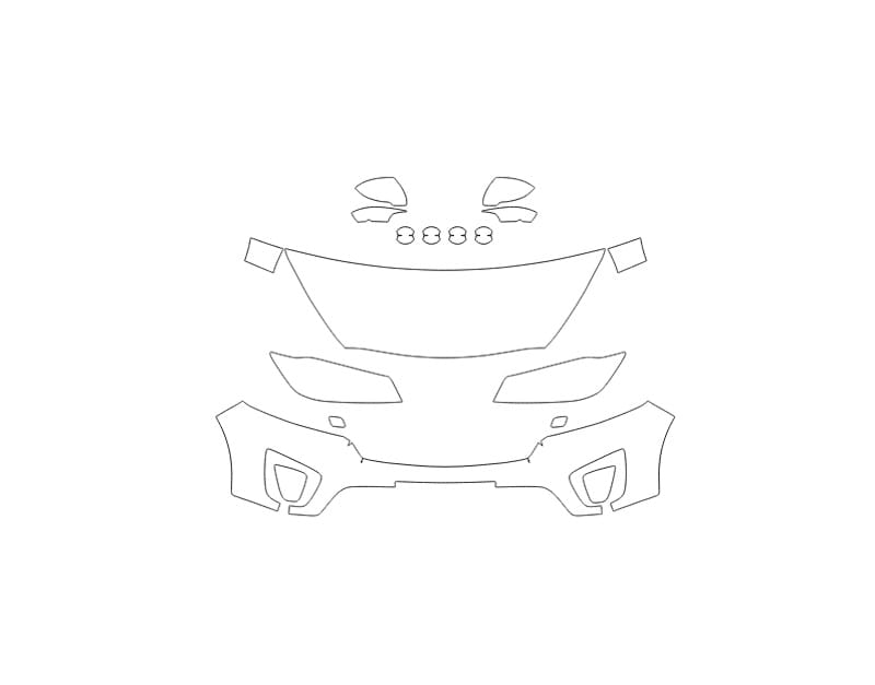 Formatki PPF do karoserii Kia Sorento (2015) – zestaw