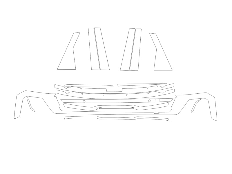 Formatki PPF do karoserii Kia Sorento (2020) – zestaw