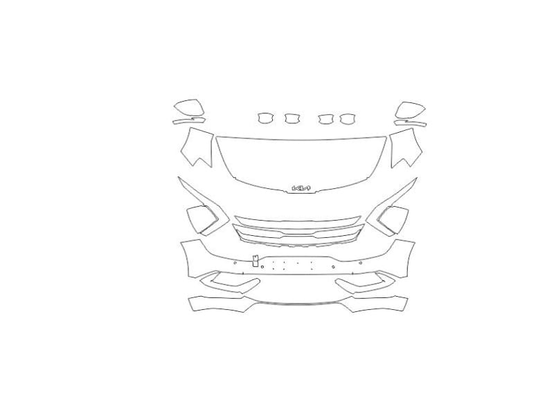 Formatki PPF do karoserii Kia Sportage (2021) GT-Line – zestaw