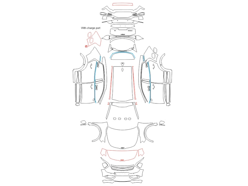 Formatki PPF do karoserii Kia Sportage (2021) GT-Line – zestaw