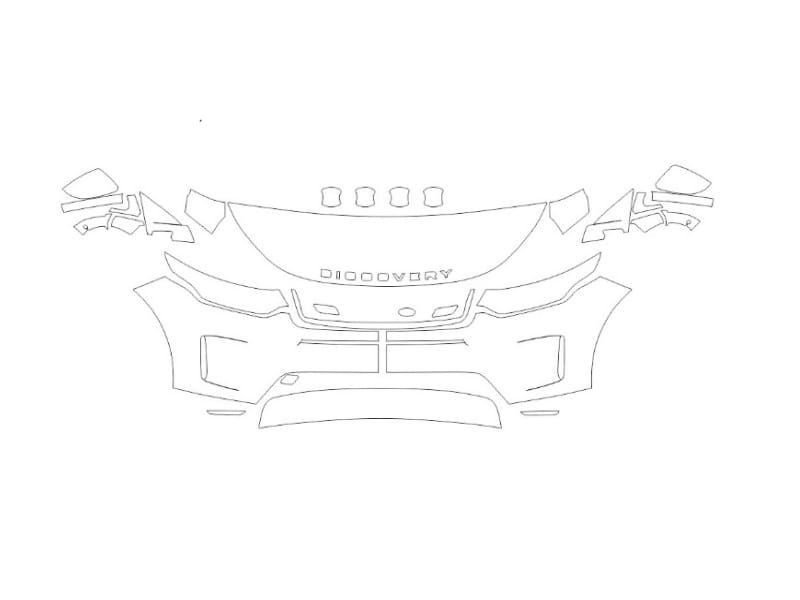 Formatki PPF do karoserii Land Rover Discovery Sport (2019) – zestaw