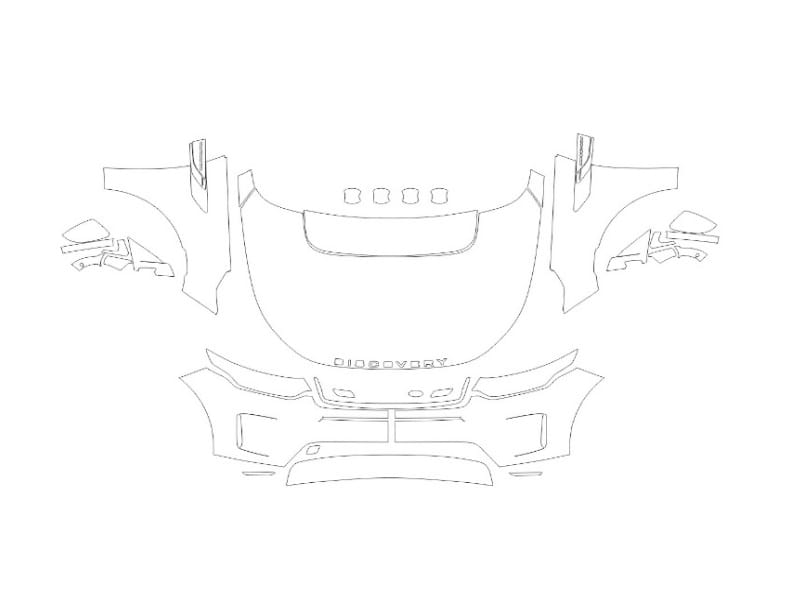 Formatki PPF do karoserii Land Rover Discovery Sport (2019) – zestaw