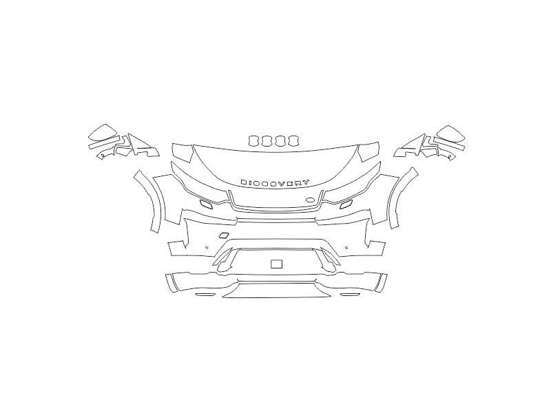 Formatki PPF do karoserii Land Rover Discovery Sport (2019) R-Dynamic – zestaw