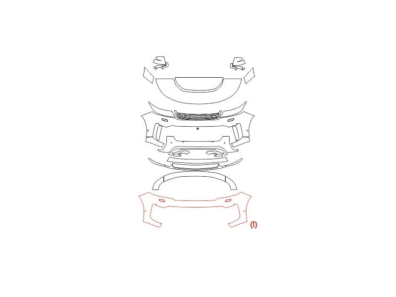 Formatki PPF do karoserii Land Rover Range Rover Sport (2024) SV – zestaw