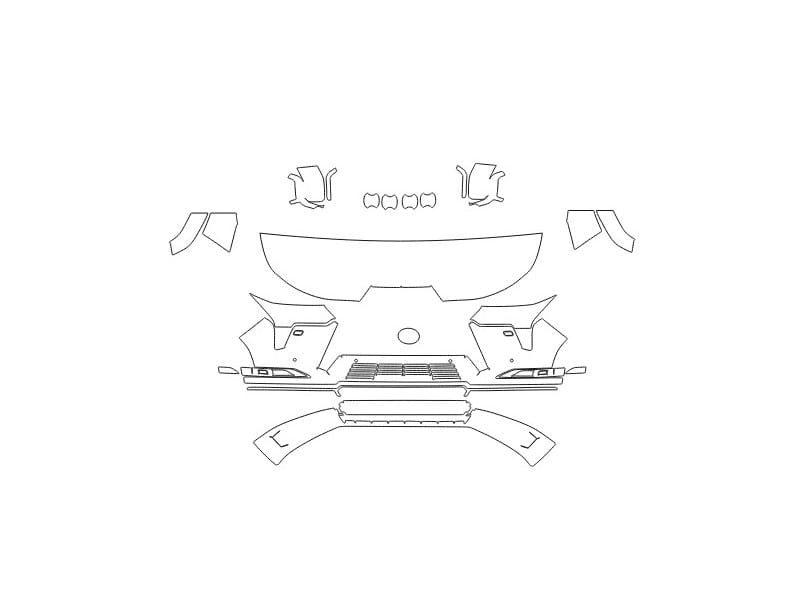 Formatki PPF do karoserii Lexus GX (2024) Premium – zestaw