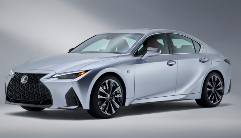 Formatki PPF do karoserii Lexus IS (2021) F-sport – zestaw