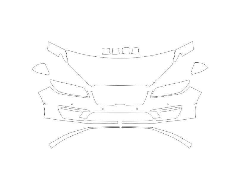 Formatki PPF do karoserii Lincoln MKZ (2017) – zestaw