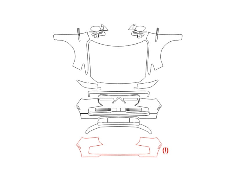 Formatki PPF do karoserii Lincoln Navigator (2025) – zestaw