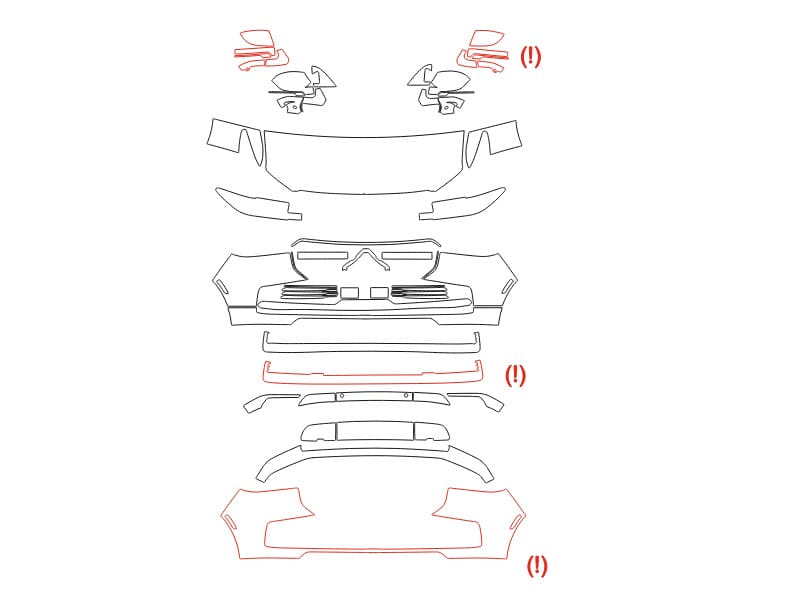 Formatki PPF do karoserii Lincoln Navigator (2025) L – zestaw