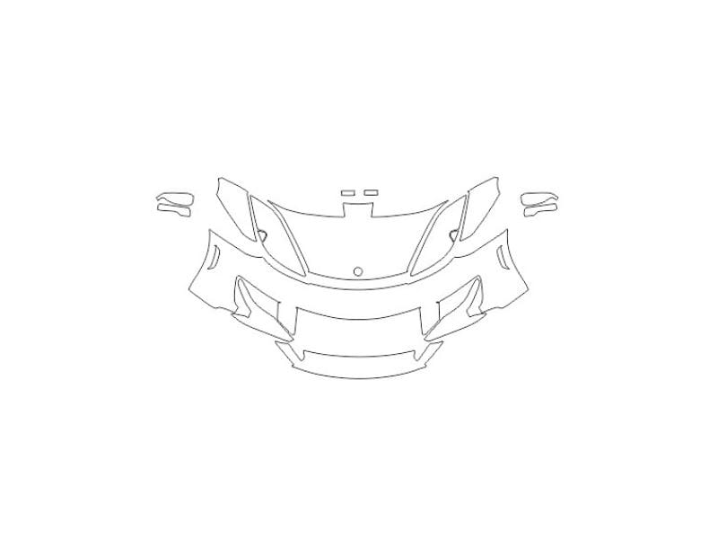 Formatki PPF do karoserii Lotus Evora 400 (2017) – zestaw