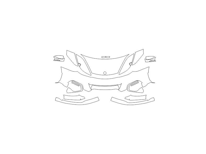 Formatki PPF do karoserii Lotus Evora GT430 (2018) – zestaw