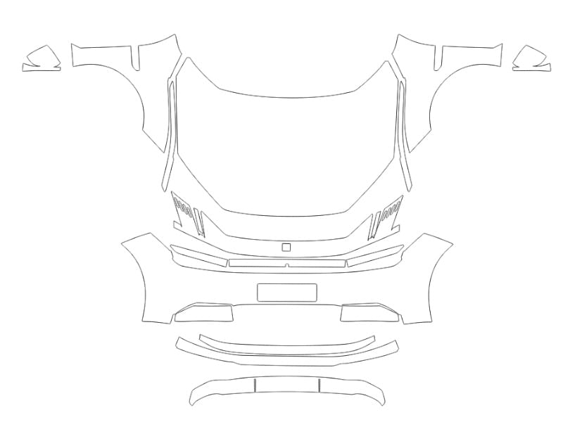 Formatki PPF do karoserii Lynk&Co Z10 (2024) – zestaw