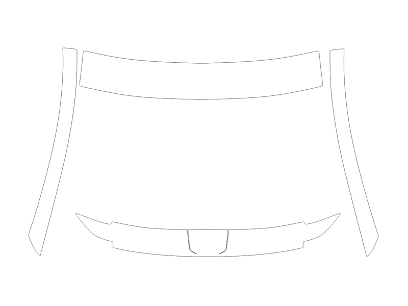 Formatki PPF do karoserii Mazda 2 (2020) – zestaw