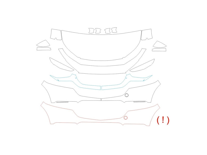 Formatki PPF do karoserii Mazda CX-30 (2020) – zestaw