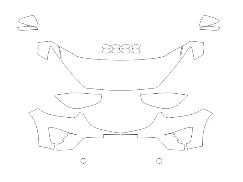 Formatki PPF do karoserii Mazda CX-5 (2015) – zestaw