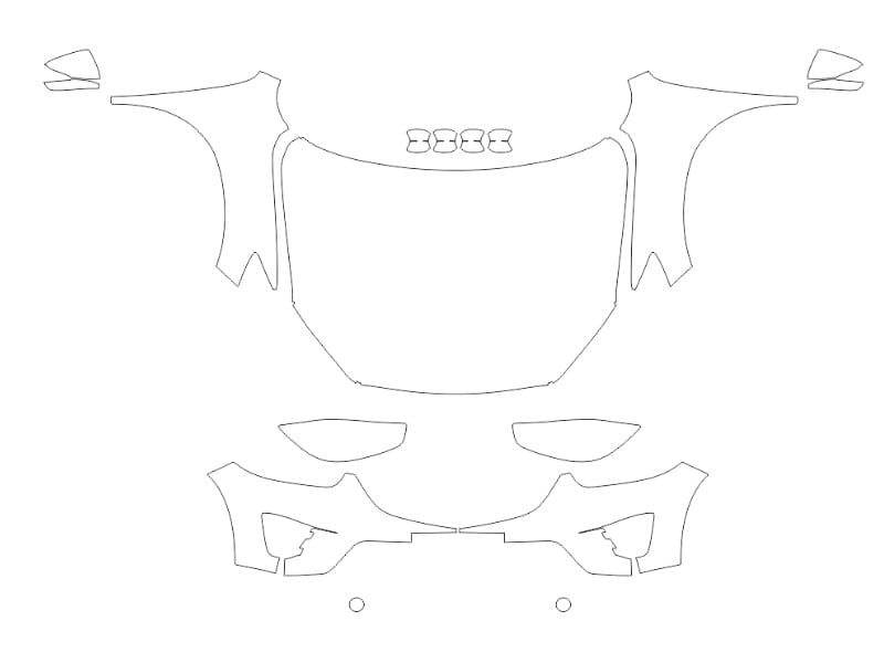 Formatki PPF do karoserii Mazda CX-5 (2015) – zestaw