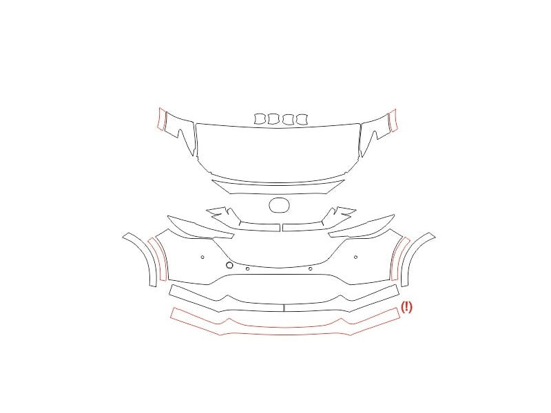 Formatki PPF do karoserii Mazda CX-5 (2022) – zestaw