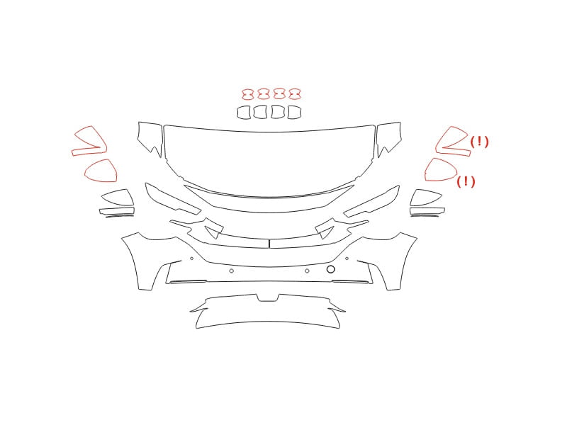 Formatki PPF do karoserii Mazda CX-50 (2022) – zestaw