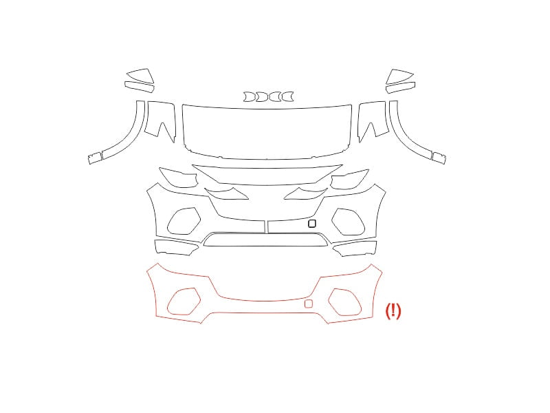Formatki PPF do karoserii Mazda CX-70 (2025) – zestaw
