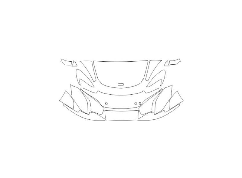 Formatki PPF do karoserii McLaren 675LT Spider (2016) – zestaw