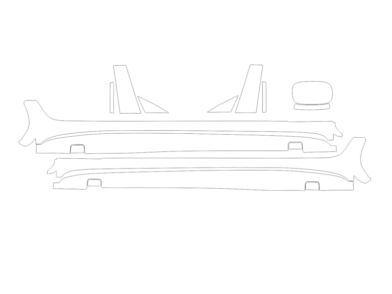 Formatki PPF do karoserii Mercedes-Benz CLS (2021) AMG – zestaw